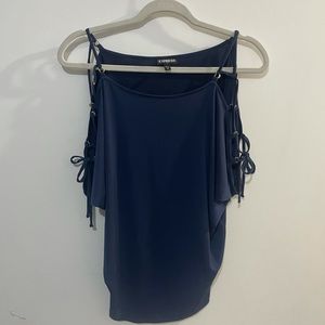 Express navy blue blouse